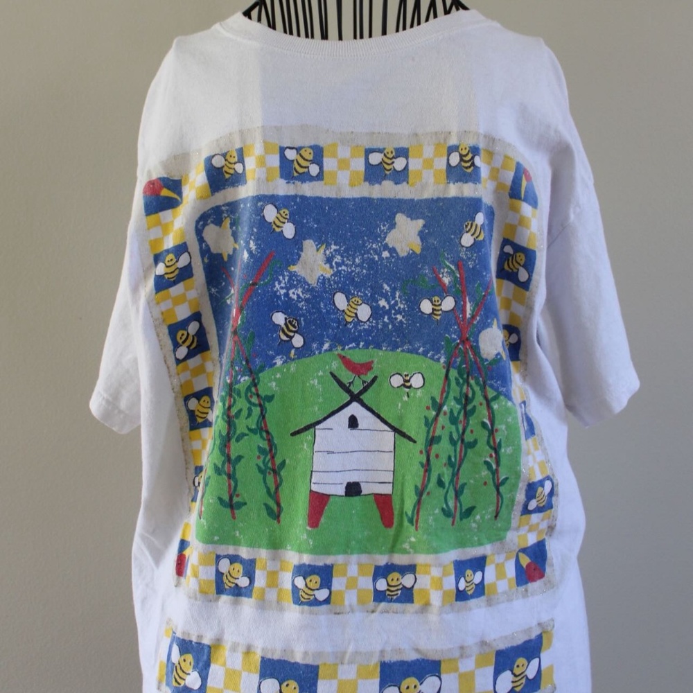 Vintage Vicki Melhart shirt with bees